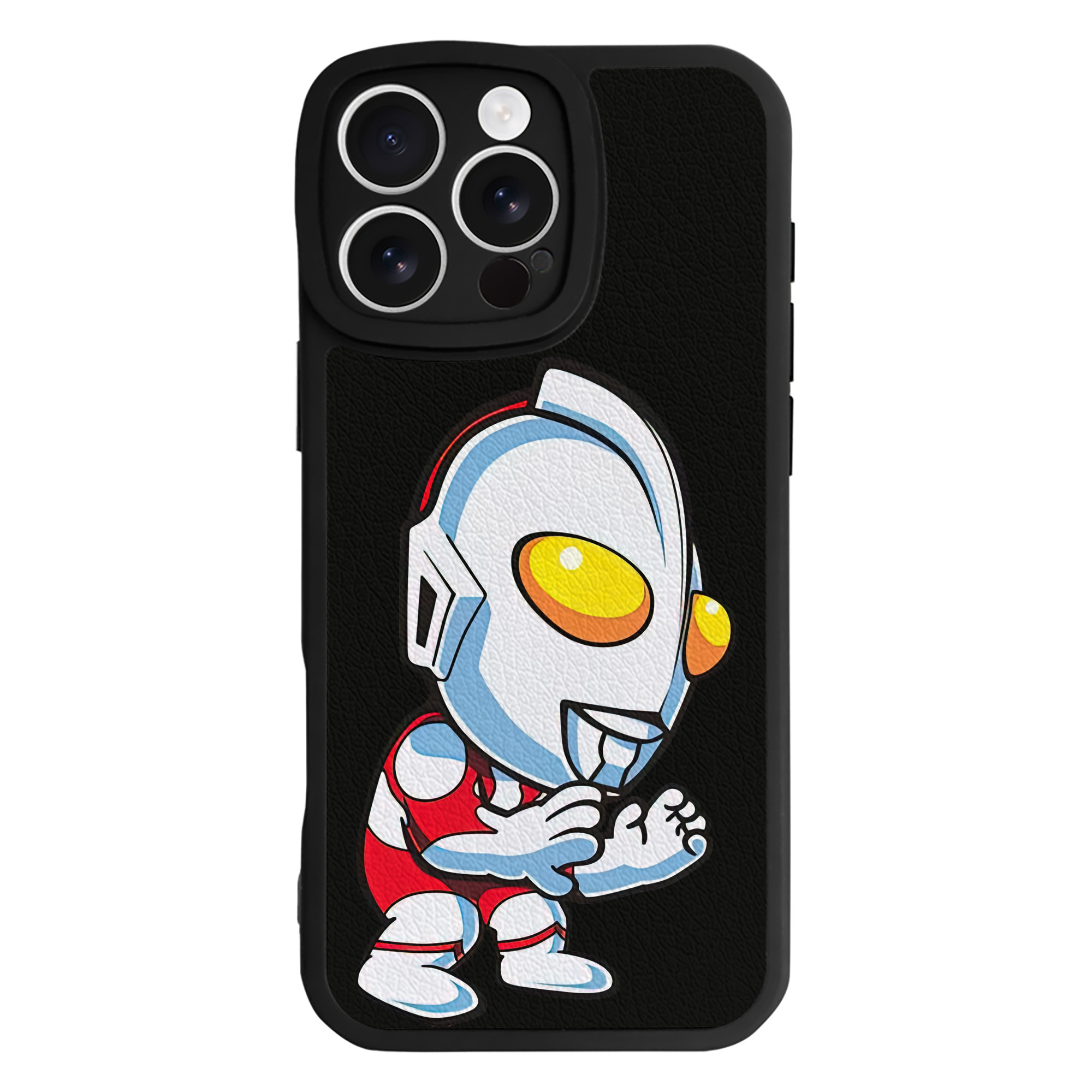 （画像用） ウルトラマン Ultraman 【iPhone 16シリーズ対応】シリコンスマホケース（レザー調） 材質：シリコン